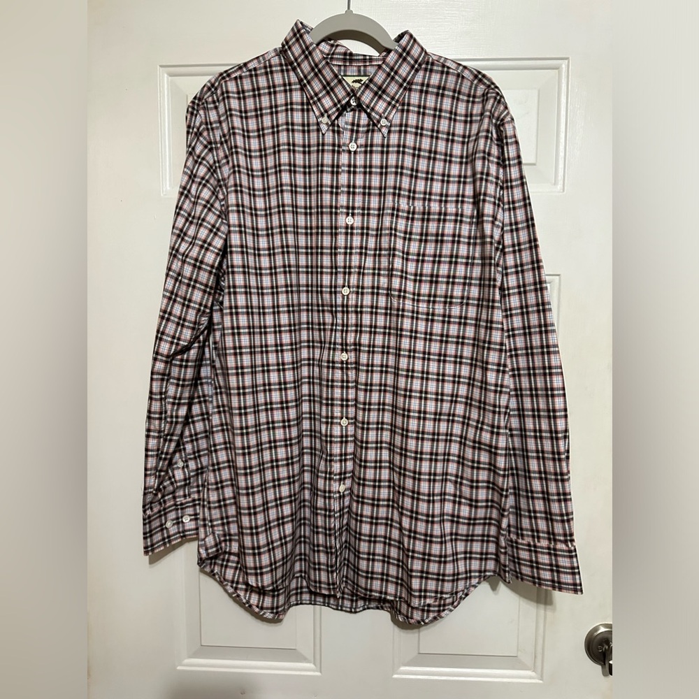 Alister‎ mackenzie plaid long sleeve shirt men’s size XL